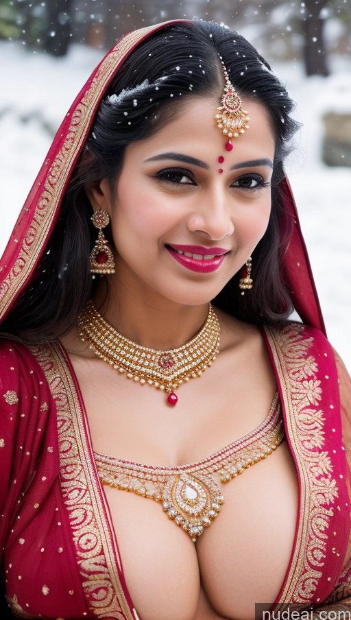 related ai porn images free for Woman Huge Boobs Beautiful Lipstick Fairer Skin 50s Happy Seductive Sexy Face Black Hair Straight Indian Skin Detail (beta) Gold Jewelry Jewelry Bright Lighting Snow Sari Wedding