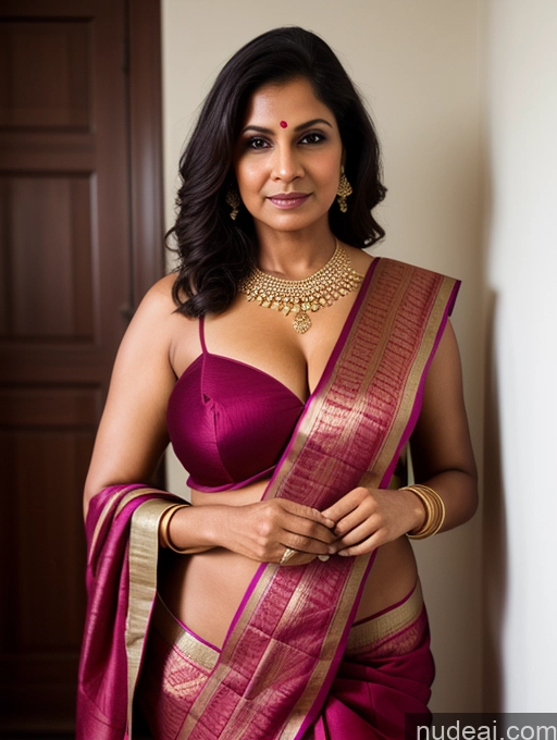 related ai porn images free for Woman Several Perfect Boobs Perfect Body Beautiful Thick Sexy Face Indian Sari Cleavage Partially Nude Dark Lighting Detailed 70s