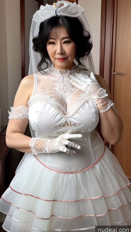 related ai porn images free for Milf Busty Big Ass Big Hips Pubic Hair Fairer Skin Black Hair Wedding Korean Sweet Style Dress V2 70s Gloves Transparent