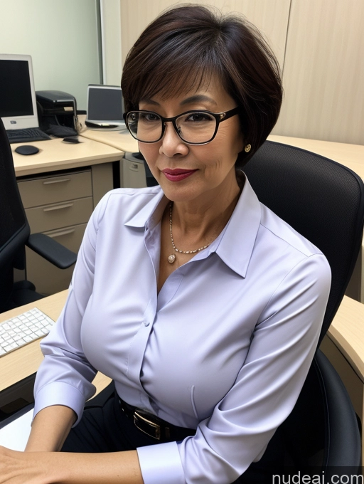 related ai porn images free for Milf Perfect Boobs Beautiful Glasses Perfect Body Short Hair 60s Chinese Office Blouse Casual Professor Stylish Suit Cleavage Dark Lighting Detailed Sexy Face