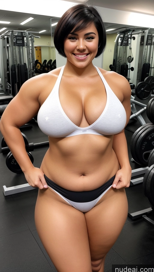 related ai porn images free for Woman One Busty Beautiful Big Ass Thick 18 Happy Black Hair Gym Crop Top Short Hair Chubby Abs Fat Muscular Thong Pubic Hair Nude