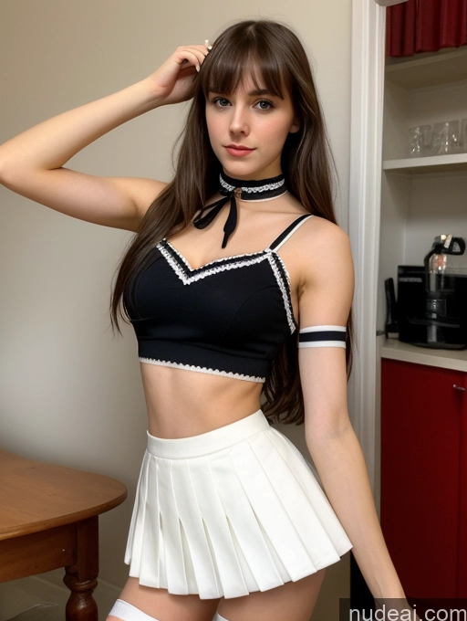 related ai porn images free for 18 Fairer Skin Skinny Small Ass Abs Beautiful Small Tits Choker Brunette Sorority Seductive School Uniform, Cleavage Cutout, Clothing Cutout, Pleated Skirt, Thighhighs French Bangs Party