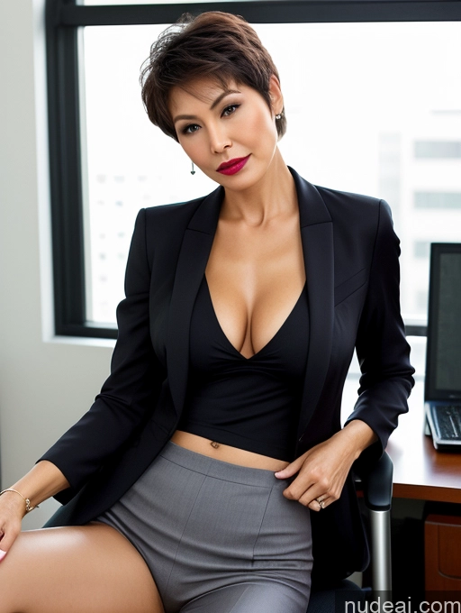 related ai porn images free for Milf Several Perfect Boobs Lipstick Perfect Body 70s Pixie Vietnamese Office Spreading Legs Blouse Casual Suit Partially Nude Dark Lighting Detailed Sexy Face