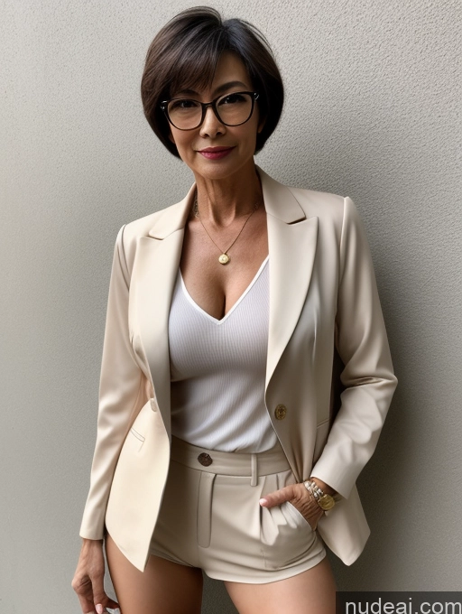 related ai porn images free for Milf Perfect Boobs Perfect Body Pubic Hair Beautiful Glasses Sexy Face Chinese Nude Blouse Jacket Shirt Stylish Cleavage Dark Lighting Detailed Casual Short Hair Suit 50s