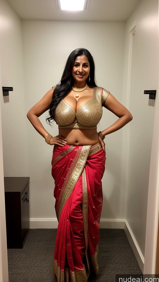 related ai porn images free for Busty Tall 50s Sexy Face Front View Milf Big Hips Long Hair T-pose Indian Sari Dark Skin Beautiful Pearl Jewelry Changing Room Huge Boobs Thick Black Hair Happy