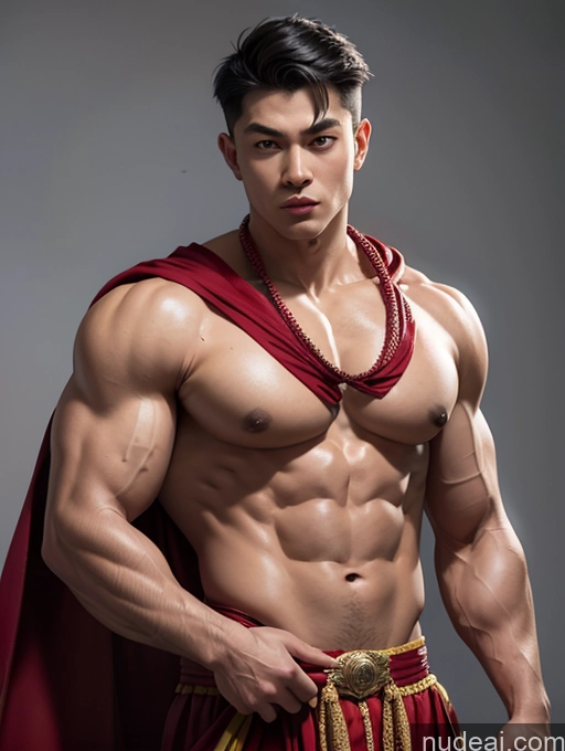 related ai porn images free for Traditional Muscular Superhero Asian Athlete