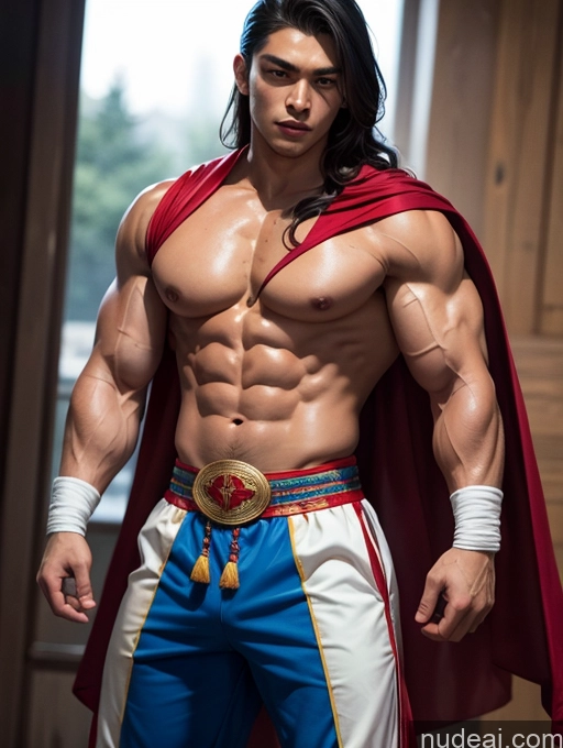 related ai porn images free for Traditional Muscular Superhero Asian Athlete