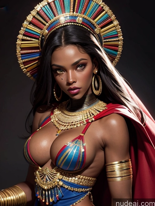 related ai porn images free for Traditional Muscular Superhero African Miss Universe Model