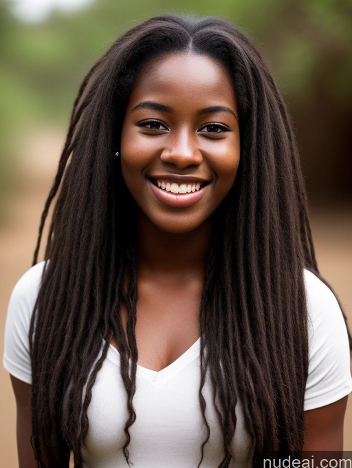 related ai porn images free for Happy Long Hair Woman 18 Black Hair Dark Skin Front View Nigerian Tribal