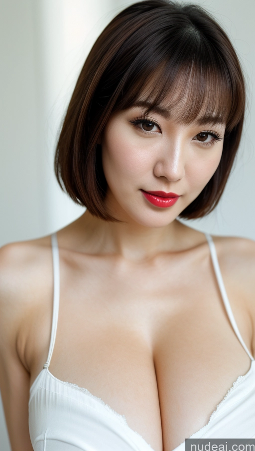 related ai porn images free for Woman One Huge Boobs Beautiful Lipstick Fairer Skin 30s Black Hair Bobcut Korean Close-up View Simple Detailed Sundress