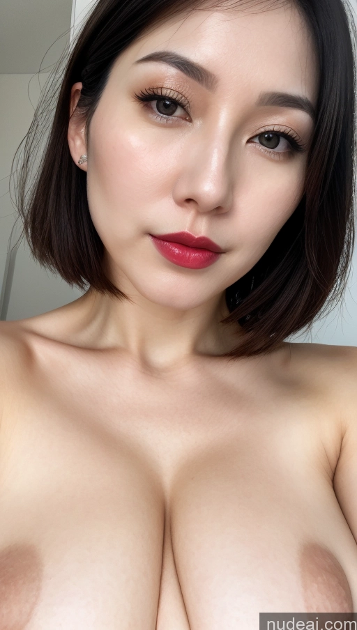 related ai porn images free for One Lipstick Fairer Skin Close-up View Simple Detailed Beautiful 30s Black Hair Woman Huge Boobs Bobcut Korean