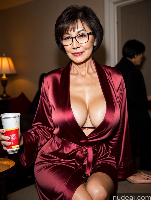 related ai porn images free for Milf Perfect Boobs Perfect Body Glasses Short Hair Chinese Bra Professor Secretary Stylish Detailed Cleavage 70s Dark Lighting Sexy Face Party Bathrobe