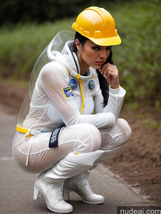 related ai porn images free for Perfect Boobs Small Tits Perfect Body Seductive Pigtails Squatting Transparent Sci-fi Armor Space Suit Front View Construction Worker White Hair Brazilian Miss Universe Model