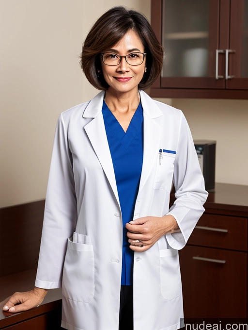 related ai porn images free for Perfect Boobs Perfect Body Pubic Hair Beautiful Glasses Sexy Face Short Hair Dark Lighting Detailed Milf Two Doctor Blouse Lab Coat Suit Stylish Cleavage Vietnamese 60s