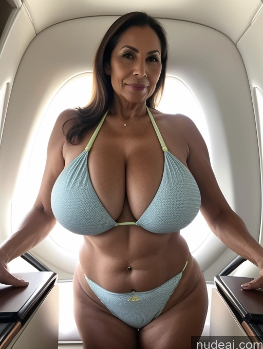 related ai porn images free for Milf One Busty Huge Boobs Tanned Skin Front View Microkini Thong 70s Brazilian Flight Attendant