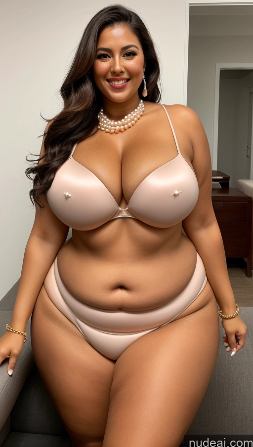 related ai porn images free for Huge Boobs Big Ass Big Hips Chubby Thick Tanned Skin 40s Happy Brunette Long Hair Front View Bright Lighting Detailed Asian Suit Pearl Jewelry