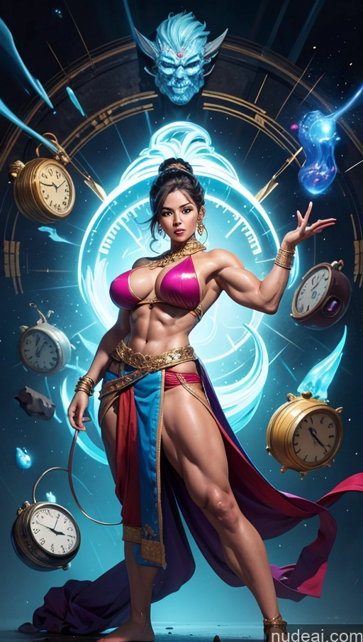 related ai porn images free for Sari Several Powering Up Surrealist Busty Muscular Abs Bodybuilder Captain Planet