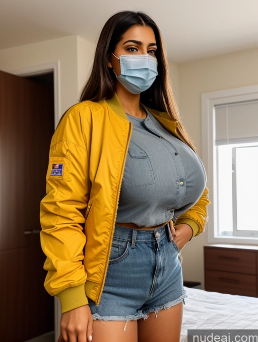 related ai porn images free for Woman One Busty Huge Boobs Perfect Boobs Beautiful Big Ass Long Legs Tall Arabic Middle Eastern White 3d Bedroom Front View Side View Back View Looking At Sky 90s Bomber Construction Worker Face Mask