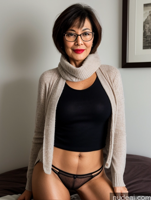 related ai porn images free for Milf Perfect Boobs Perfect Body Pubic Hair Beautiful Glasses Lipstick 60s Sexy Face Short Hair Chinese Bedroom Spreading Legs Casual Stylish Professor Secretary Sweater Partially Nude Dark Lighting Detailed Scarf Topless