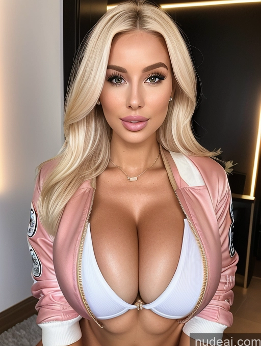 related ai porn images free for Bimbo One Huge Boobs 20s Blonde Straight White Cleavage Bright Lighting Bomber