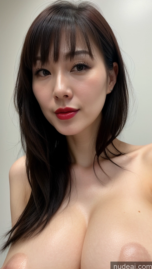 related ai porn images free for Woman One Beautiful Lipstick Fairer Skin 30s Black Hair Simple Detailed Huge Boobs Bangs Close-up View Chinese