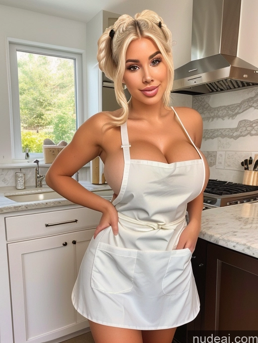 related ai porn images free for Bimbo One Busty 18 Blonde Ponytail White Apron