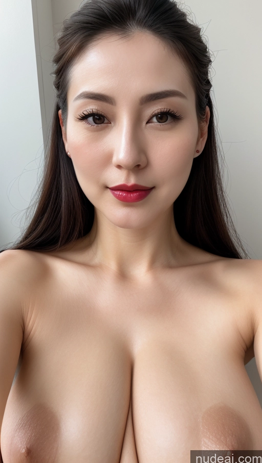 related ai porn images free for Woman One Beautiful Lipstick Fairer Skin Simple Detailed Huge Boobs 30s Close-up View Korean Hair Bun Black Hair