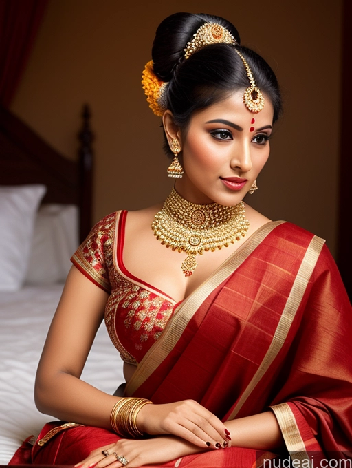 related ai porn images free for Indian Seductive Traditional Front View Hair Bun