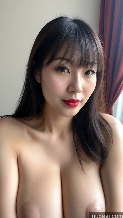 related ai porn images free for Woman One Huge Boobs Beautiful Lipstick Fairer Skin 30s Black Hair Bangs Chinese Close-up View Simple Detailed