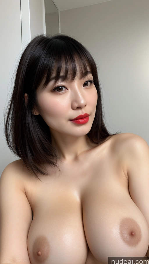 related ai porn images free for Woman One Huge Boobs Beautiful Lipstick Fairer Skin 30s Black Hair Bangs Chinese Close-up View Simple Detailed