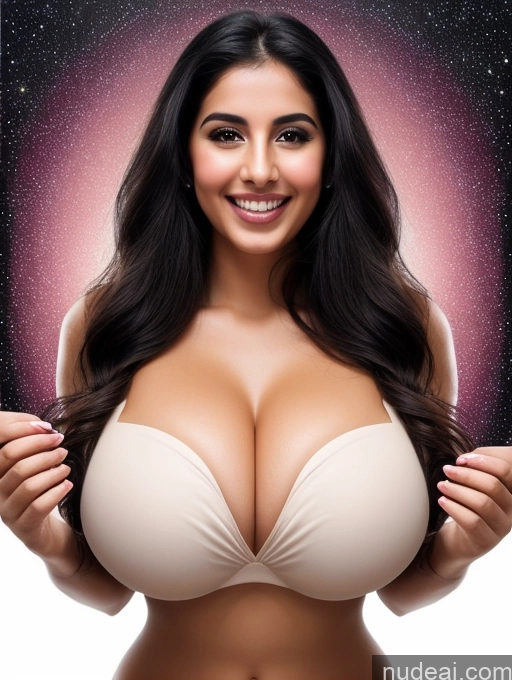 related ai porn images free for Woman One Huge Boobs Perfect Body 20s Happy Black Hair Long Hair Arabic Surrealist Party Front View Crop Top Cleavage Beer Dark Lighting