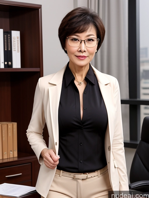 related ai porn images free for Milf Perfect Boobs Beautiful Glasses Perfect Body Sexy Face Short Hair Chinese Blouse Bra Casual Stylish Detailed Jacket Jeans Secretary Professor Suit Nude Dark Lighting Cleavage 70s Office