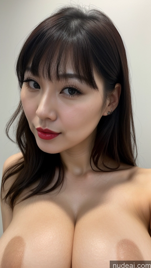 related ai porn images free for Woman One Huge Boobs Beautiful Lipstick Fairer Skin 30s Black Hair Bangs Chinese Close-up View Simple Detailed