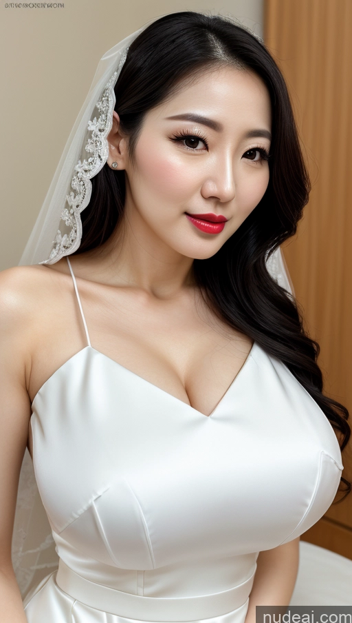 related ai porn images free for Woman One Huge Boobs Beautiful Lipstick Fairer Skin 30s Black Hair Close-up View Simple Detailed Korean Slicked Wedding