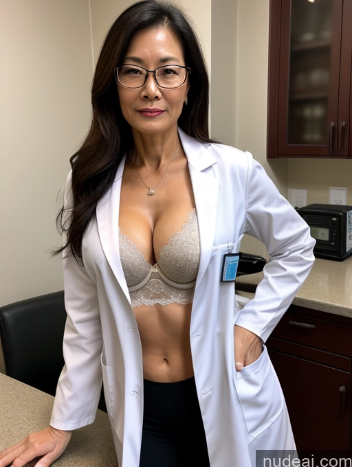 related ai porn images free for Milf Perfect Boobs Perfect Body Beautiful Glasses 60s Sexy Face Doctor Bra Lab Coat Cleavage Dark Lighting Detailed Chinese