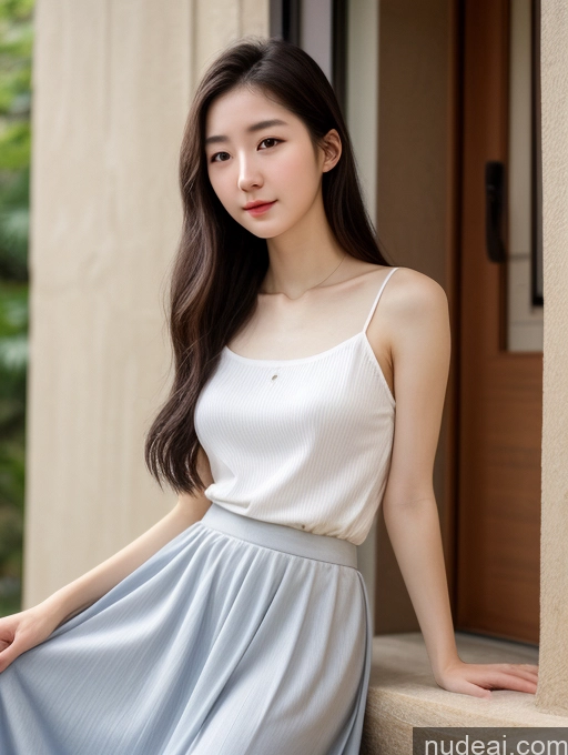 related ai porn images free for Woman Small Tits Beautiful Short Skinny Fairer Skin 18 Black Hair Long Hair Korean Long Skirt Close-up View