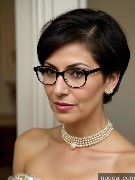 related ai porn images free for Milf Glasses Busty Short Skinny Pregnant 50s Shocked Sad Black Hair Short Hair Jewish Front View Dress Traditional Victorian Pearl Jewelry