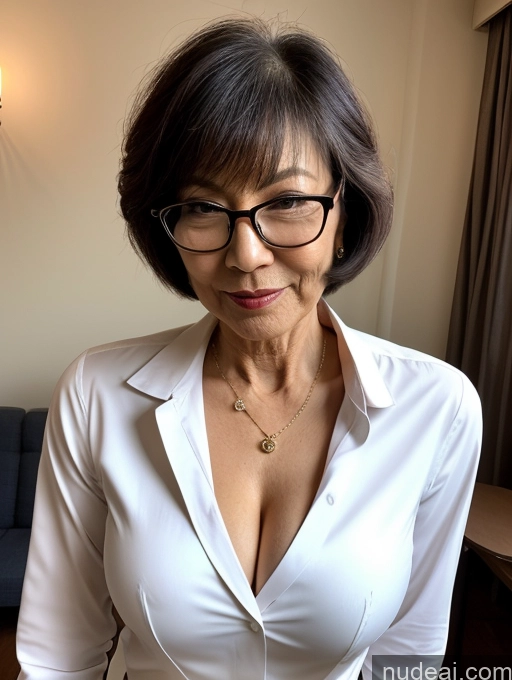 related ai porn images free for Milf Several Perfect Boobs Beautiful Glasses Perfect Body Pubic Hair Short Hair 70s Japanese Party Blouse Bra Casual Jacket Professor Secretary Shirt Stylish Suit Cleavage Partially Nude Dark Lighting Detailed Sexy Face