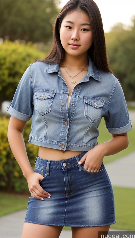 related ai porn images free for 18 Thick Asian Jeans Mini Skirt