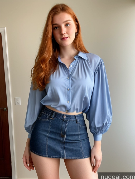 related ai porn images free for 18 Ginger Blouse Jeans Mini Skirt