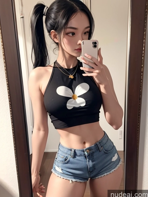 related ai porn images free for Woman Several Small Tits Beautiful Small Ass Skinny Long Legs Tall Pubic Hair 18 Serious Black Hair Pigtails Japanese Mirror Selfie Front View Daisy Dukes Gold Jewelry Transparent Crop Top