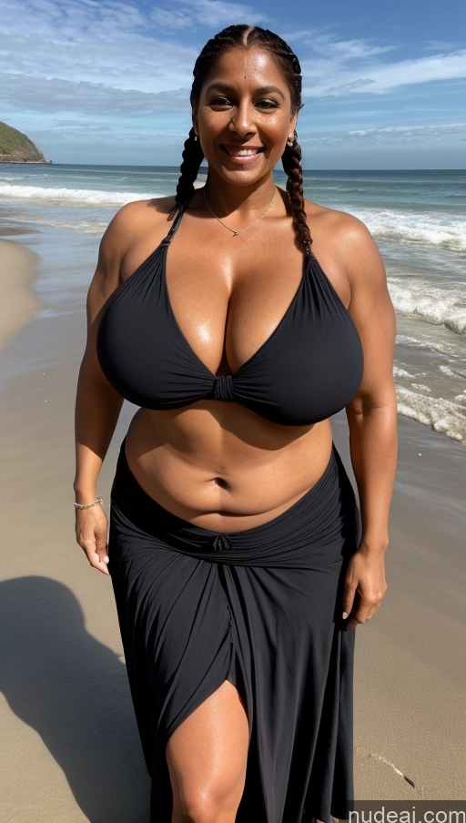 related ai porn images free for Milf Busty Huge Boobs Beautiful Tattoos Muscular Big Ass Thick Fat Big Hips Tall Dark Skin 50s Laughing Ginger Braided Indian Beach Front View T-pose Bikini Long Skirt Dark Lighting Sexy Face