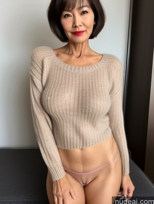 related ai porn images free for Milf Perfect Boobs Beautiful Lipstick Perfect Body Pubic Hair Short Hair 60s Chinese Spreading Legs Sweater Partially Nude Detailed