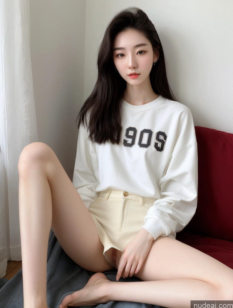 related ai porn images free for Beautiful Skinny Perfect Body Fairer Skin 18 Black Hair Long Hair Korean Spreading Legs 90s