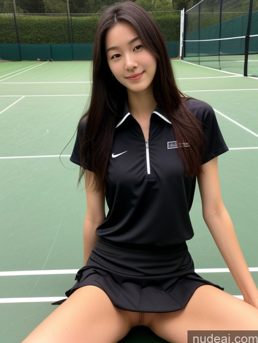 related ai porn images free for Beautiful Skinny Perfect Body Fairer Skin 18 Black Hair Long Hair Korean Spreading Legs No Panties? Tennis