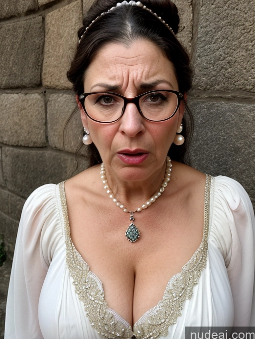 related ai porn images free for Milf Busty Skinny Short Pregnant 50s Shocked Angry Sad Brunette Hair Bun Glasses Jewish Dress Medieval Traditional Pearl Jewelry Cleavage