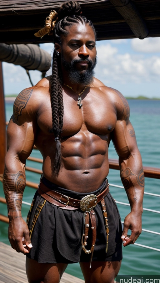 related ai porn images free for Muscular Abs Thick Dark Skin Braided Pirate 70s Bodybuilder Small Tits Tattoos Black Viking