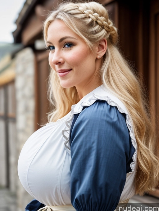 related ai porn images free for Huge Boobs Scandinavian Victorian Traditional Medieval Cleavage Bright Lighting Hair Bun Happy Busty Perfect Body Side View Shocked Sexy Face