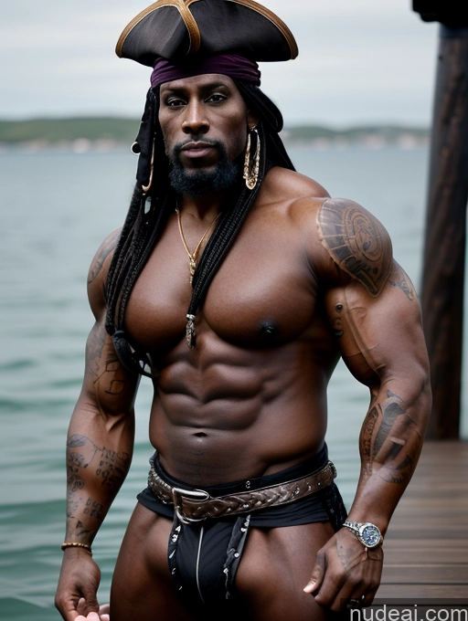 related ai porn images free for Bodybuilder Tattoos Muscular Abs Thick Dark Skin 70s Braided Black Goth Pirate Huge Boobs