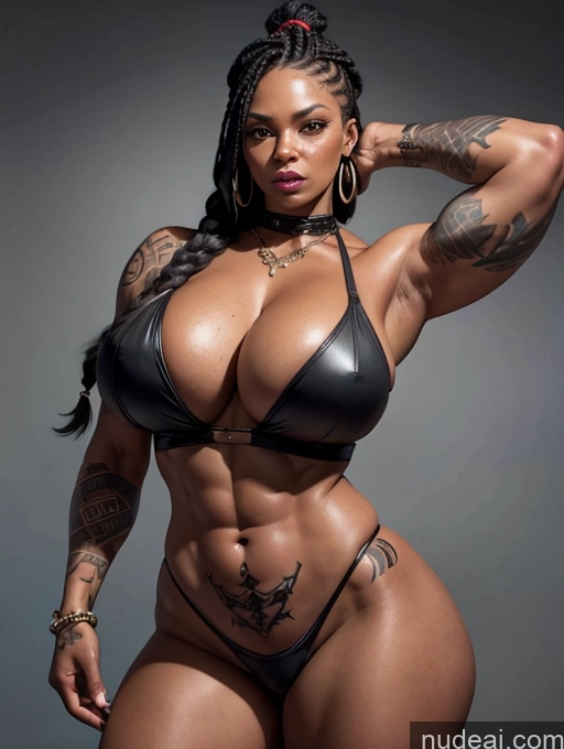 related ai porn images free for Bodybuilder Tattoos Muscular Abs Thick Dark Skin 70s Braided Black Goth Pirate Huge Boobs